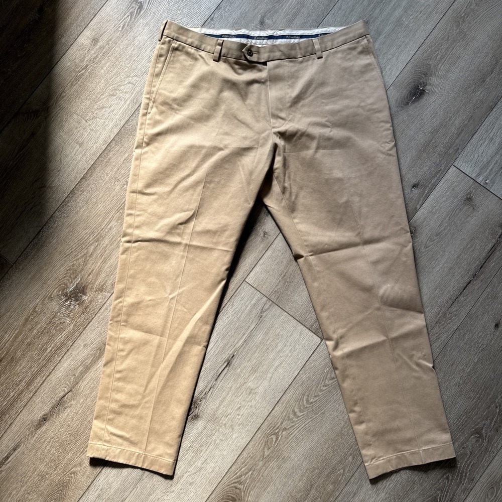 Brooks Brothers Advantage Chino Milano Straight Khaki Pants 38x30 #948